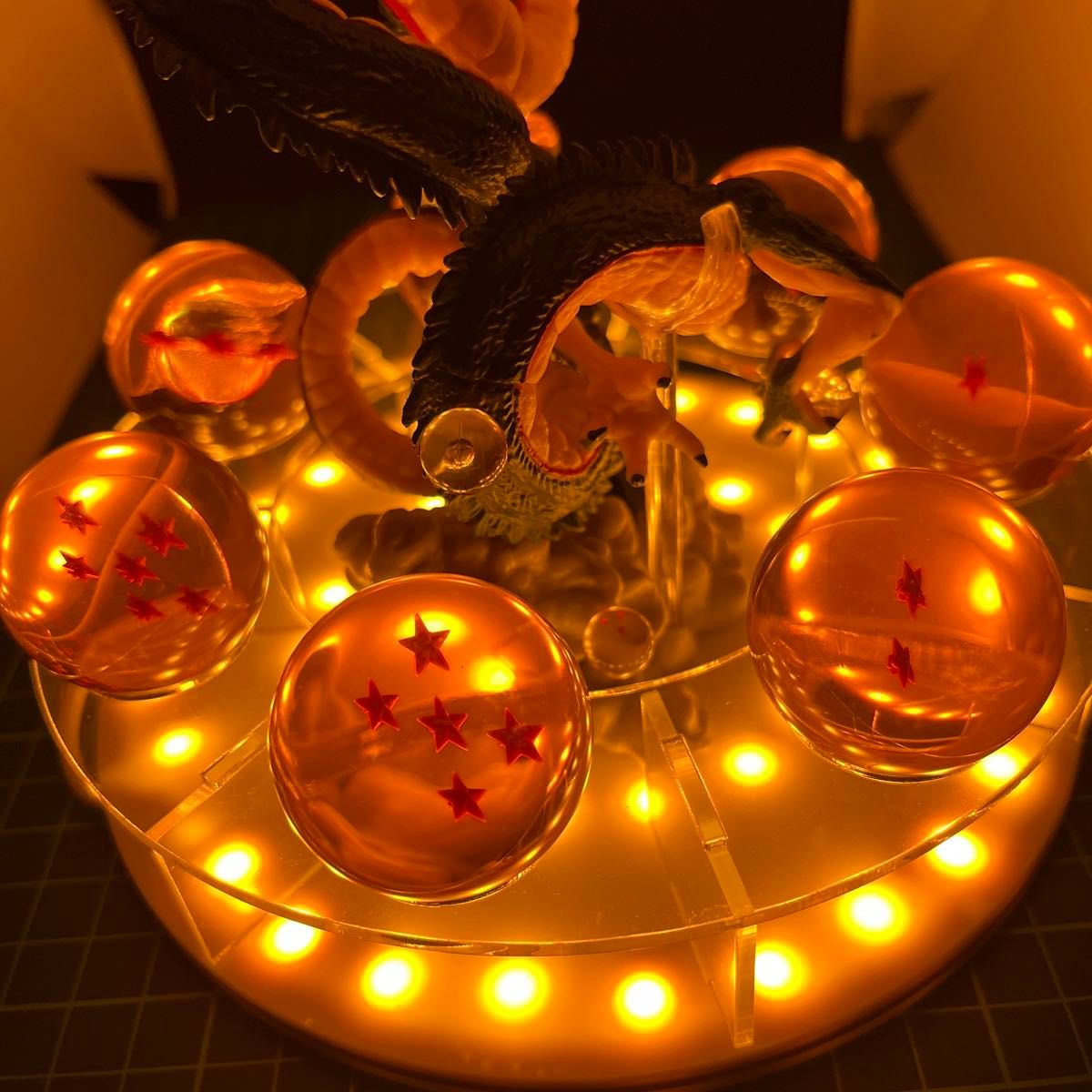 ドラゴンボール 神龍 シェンロン フィギュア LEDライトアップ台座付き