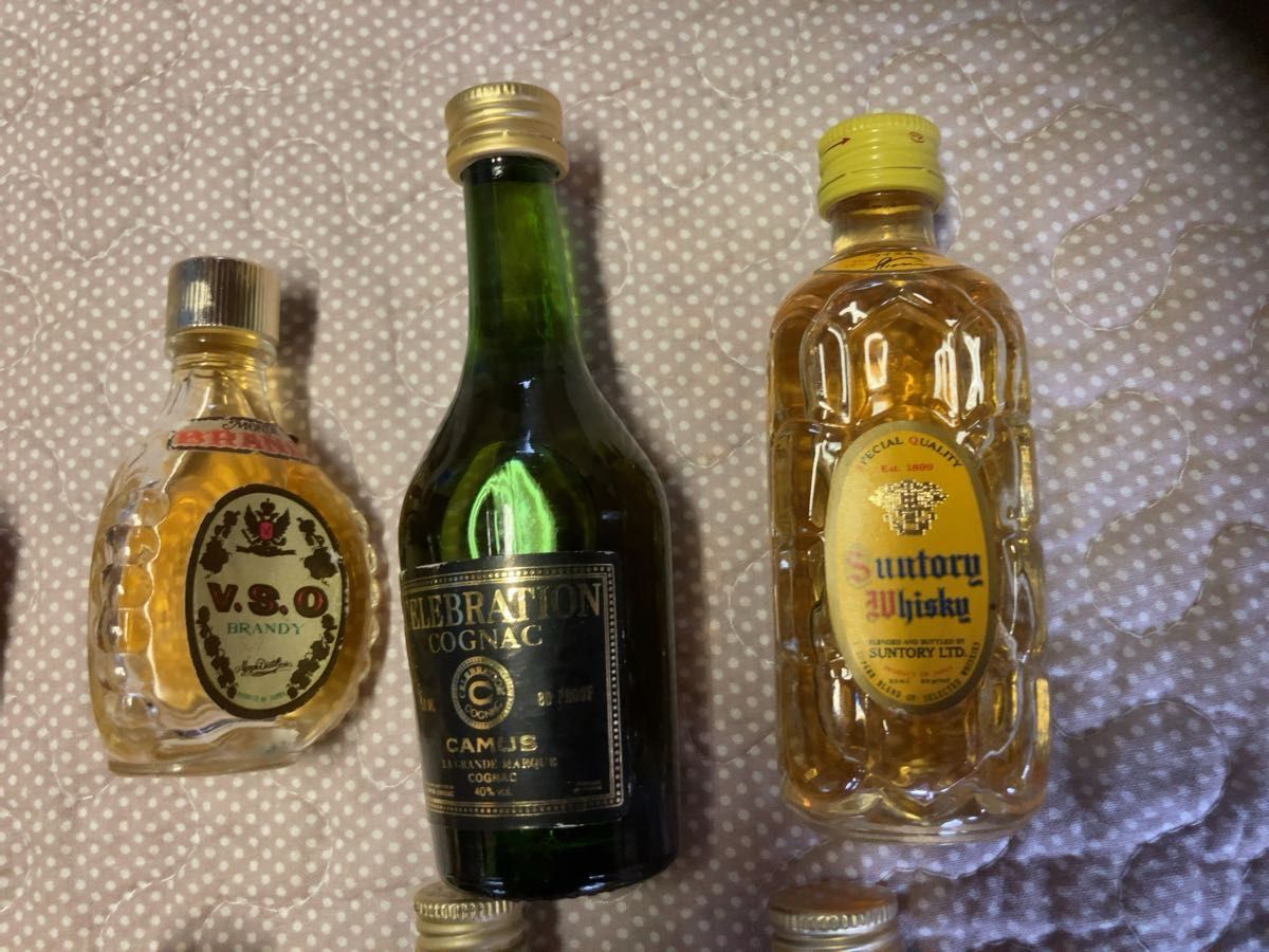 未開栓 洋酒 ミニボトル レア 古酒 ウイスキー ブランデー 12本セット