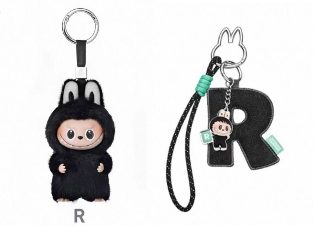 ラブブ イニシャル アルファベット ラブブ イニシャルキーホルダー N