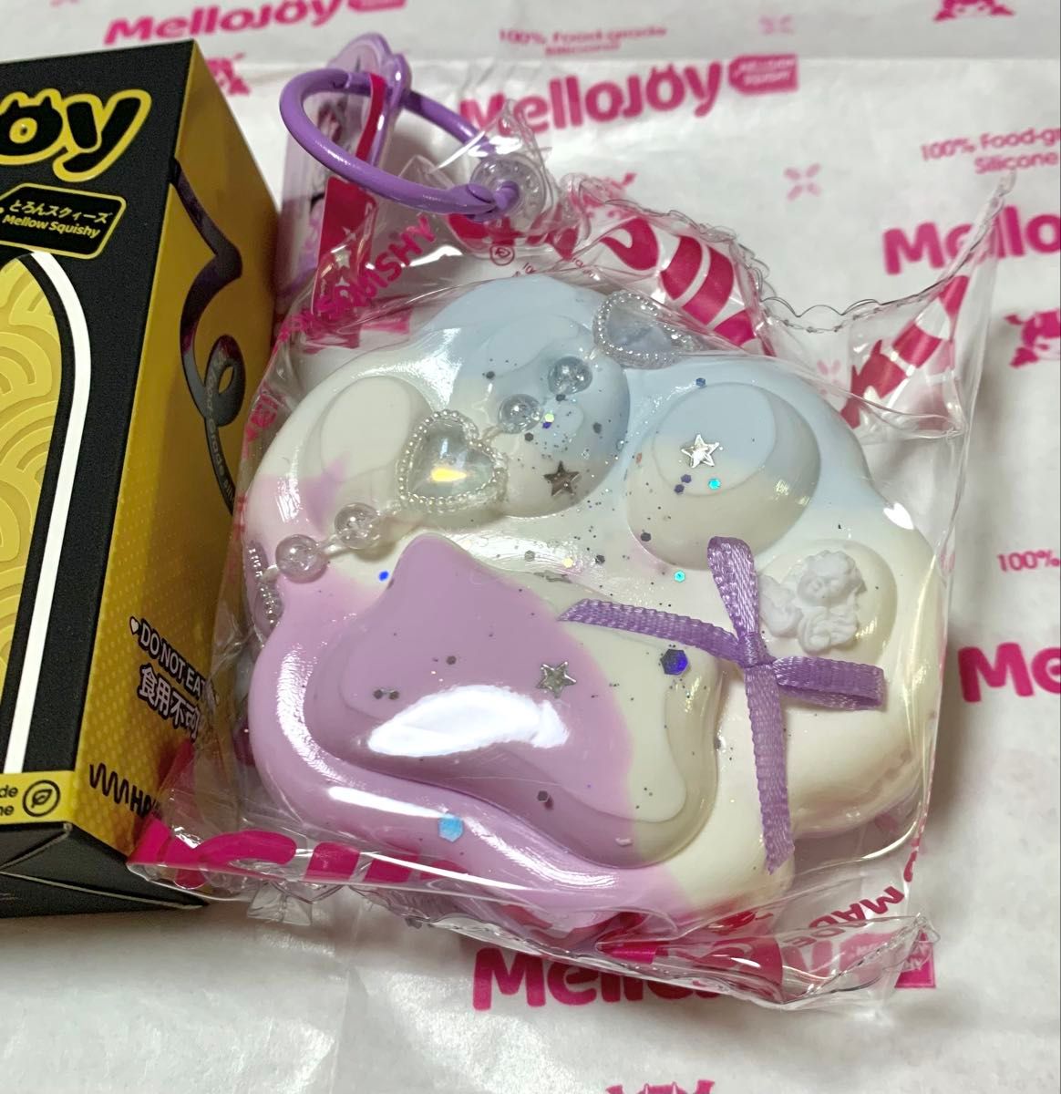 Mellojoy スクイーズ 猫爪 天使 もふもふ DIYJOJO Melloyjoy 癒しの猫