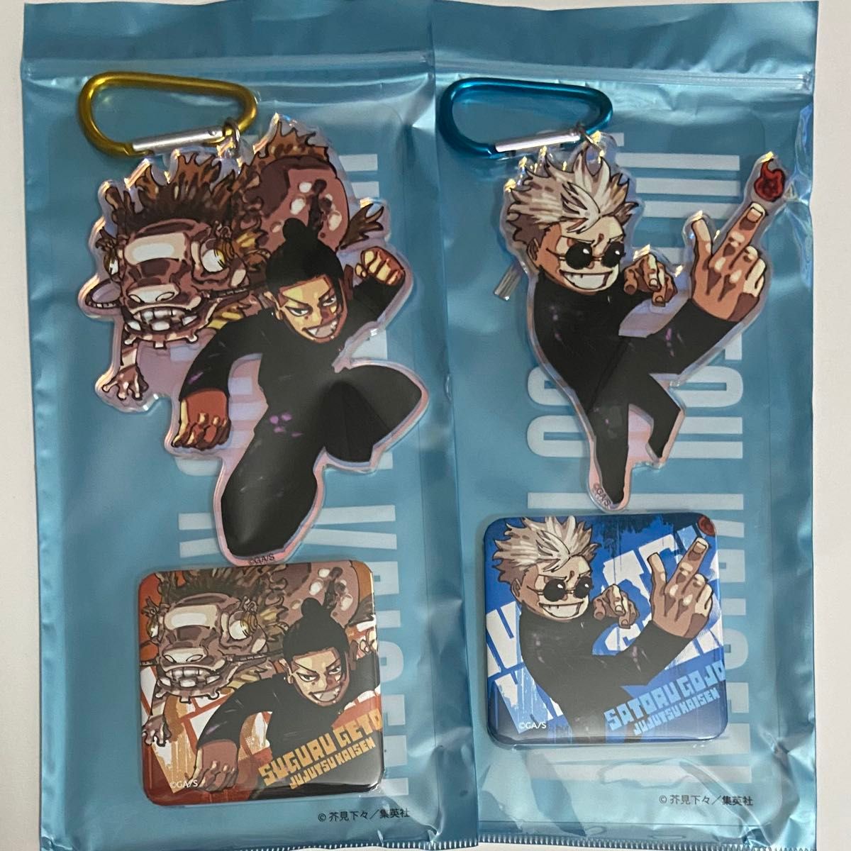 五条悟 夏油傑 呪術廻戦 オーロラアクキー＆缶バッジセット 定期購読者