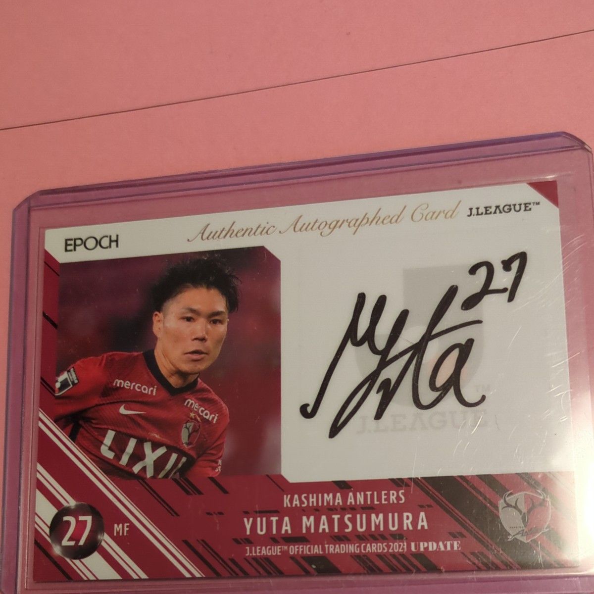 EPOCH Jリーグ 松村優太 直筆サインカード 鹿島アントラーズ｜Yahoo