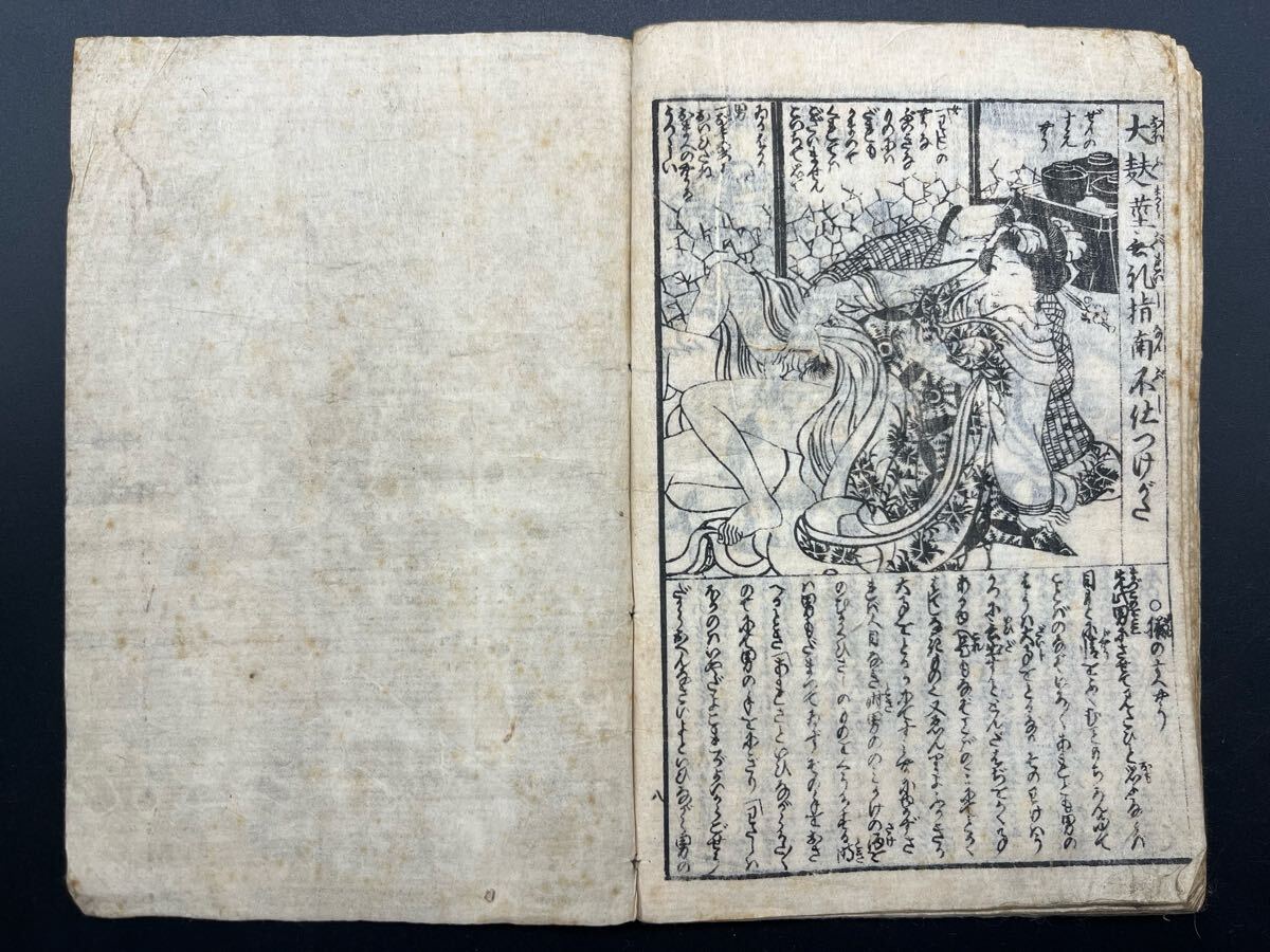 江戸期春画 渓斎英泉「女庭刻 一冊」如乱斎好成 真作 錦絵 浮世絵 和本