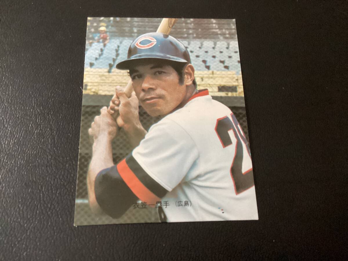 美品 カルビー73年 旗版 衣笠（広島） No.60 Bタイプ プロ野球カード