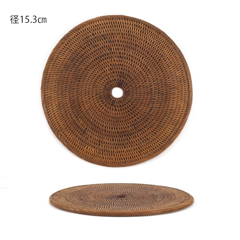 瓶座 瓶敷 籐編 i9⁄ 2点 5点まとめて 【五】煎茶道具