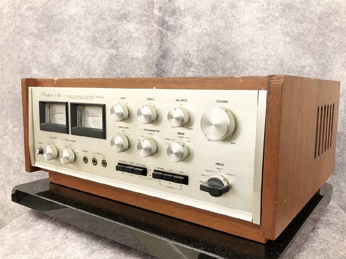 極美品 Accuphaseアキュフェーズ E-202 プリメインアンプ 稼動品