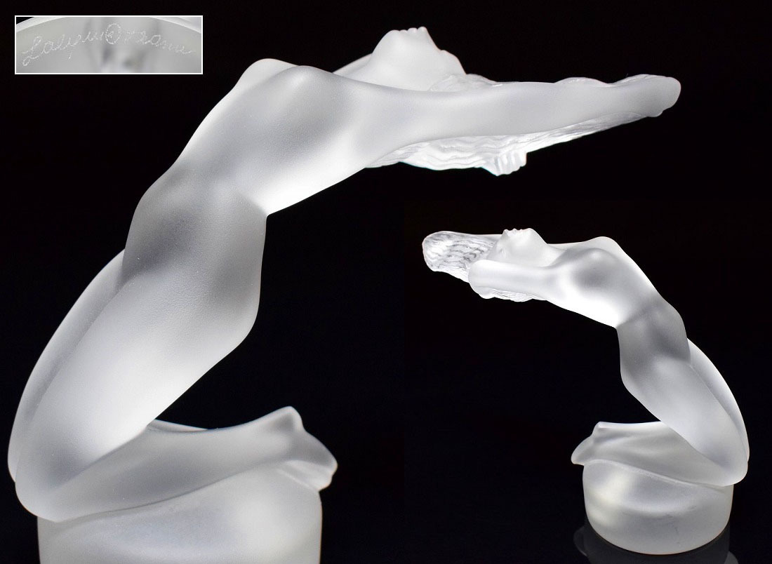 ラリック クリスタルガラス LALIQUE カーマスコット Chrysis クリシス