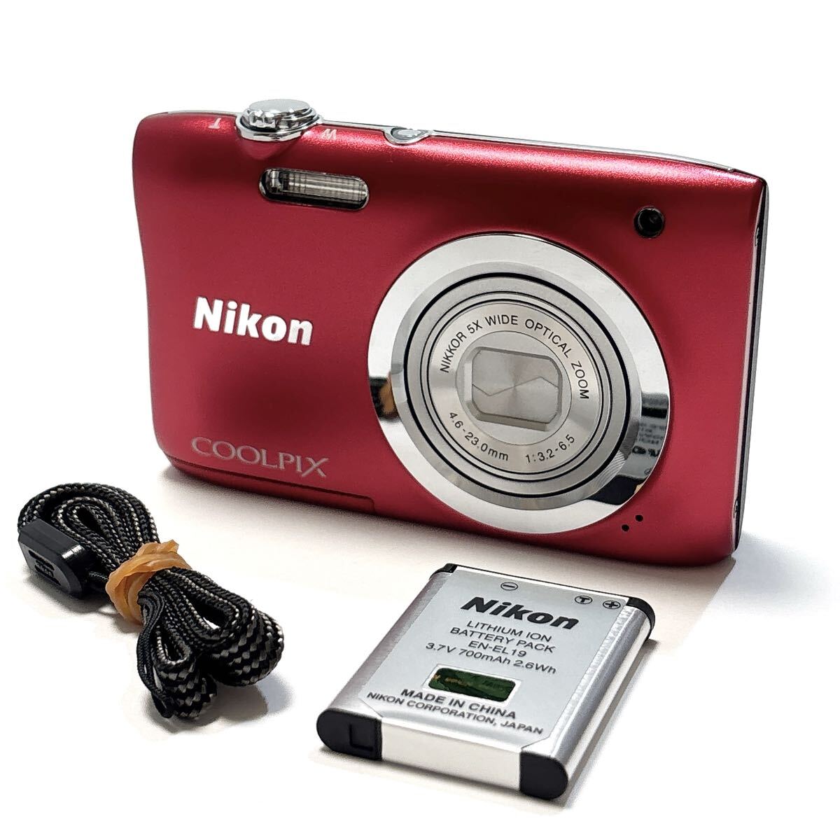 Nikon デジタルカメラ COOLPIX A100 光学5倍 2005万画素 レッド A100RD