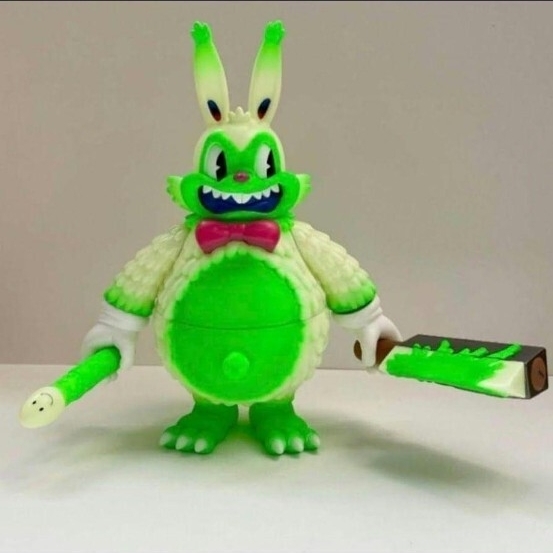 限定1 体 kamerian ヘンリー One Off(蓄光GREEN) ソフビ フィギュア