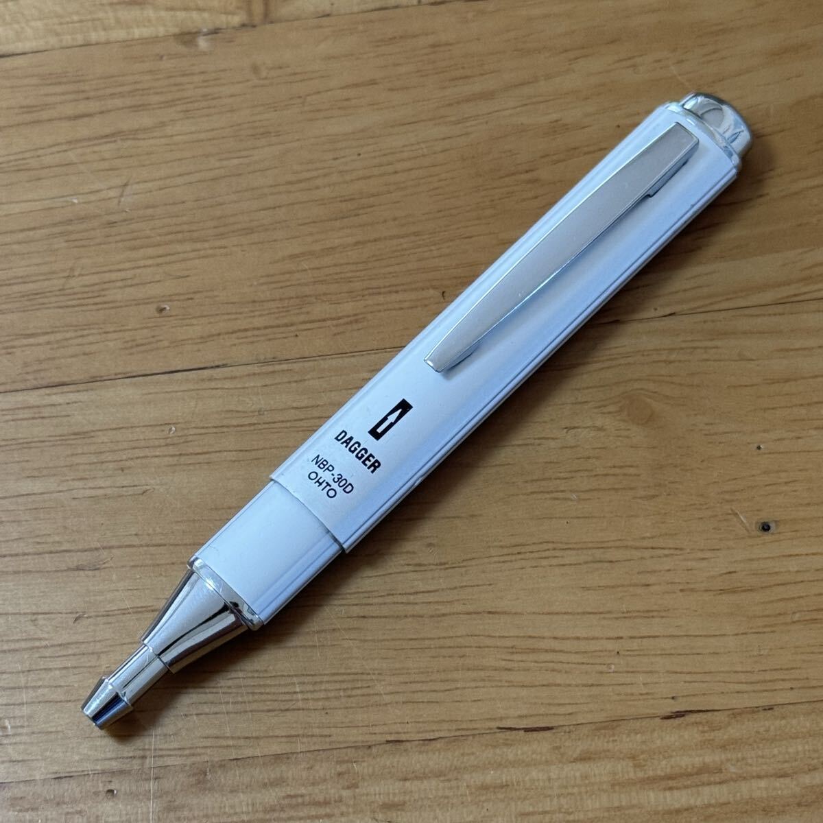 新品 廃盤 OHTO オート FLAT-C フラットシー ボールペン シルバー