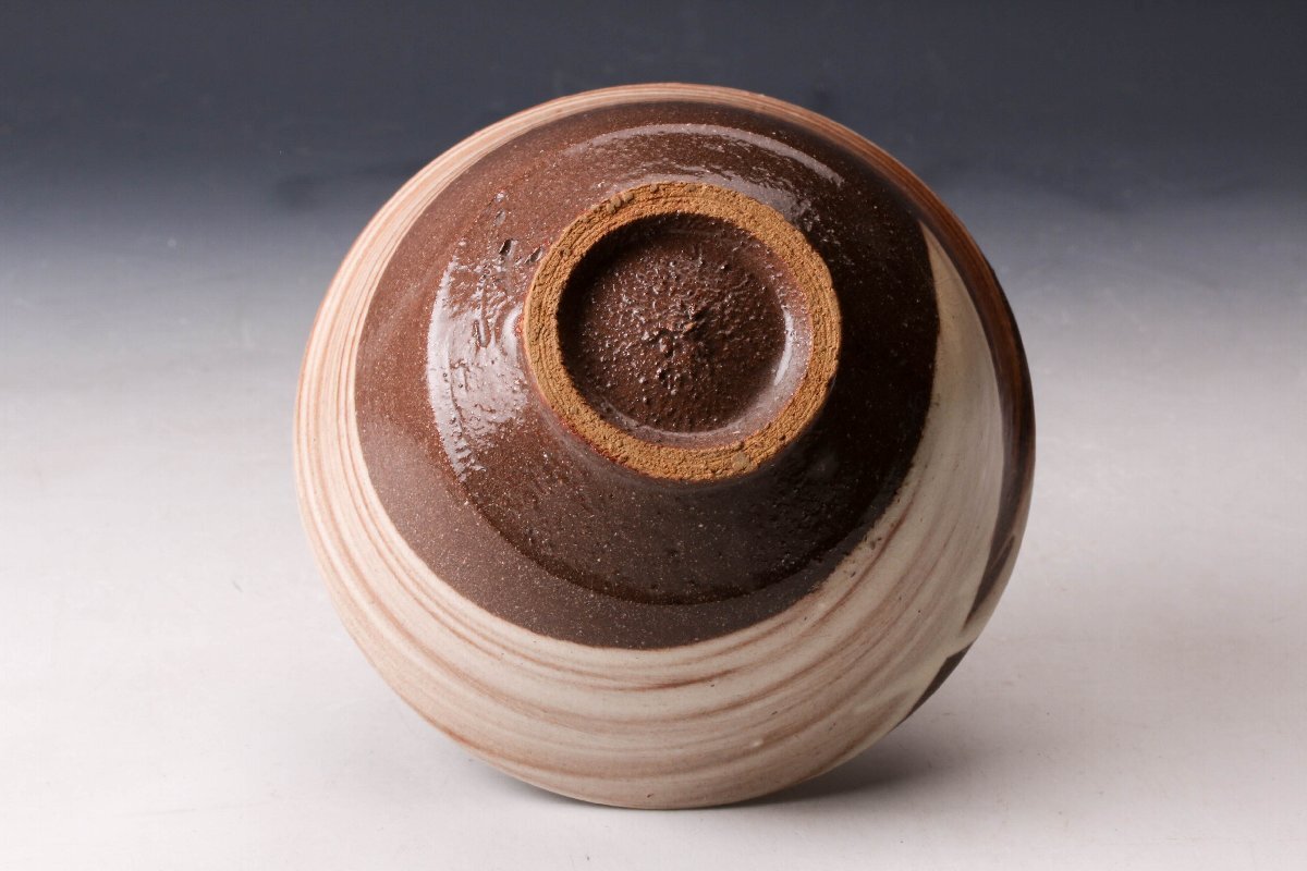 1円開始】【佳香】中里隆 唐津刷毛目茶碗 共箱 栞 茶道具 本物