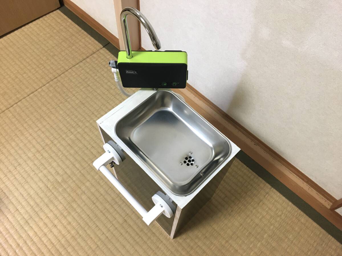 車中泊用シンク、ギャレー5L ブラック大理石（ウォーターポンプは付属