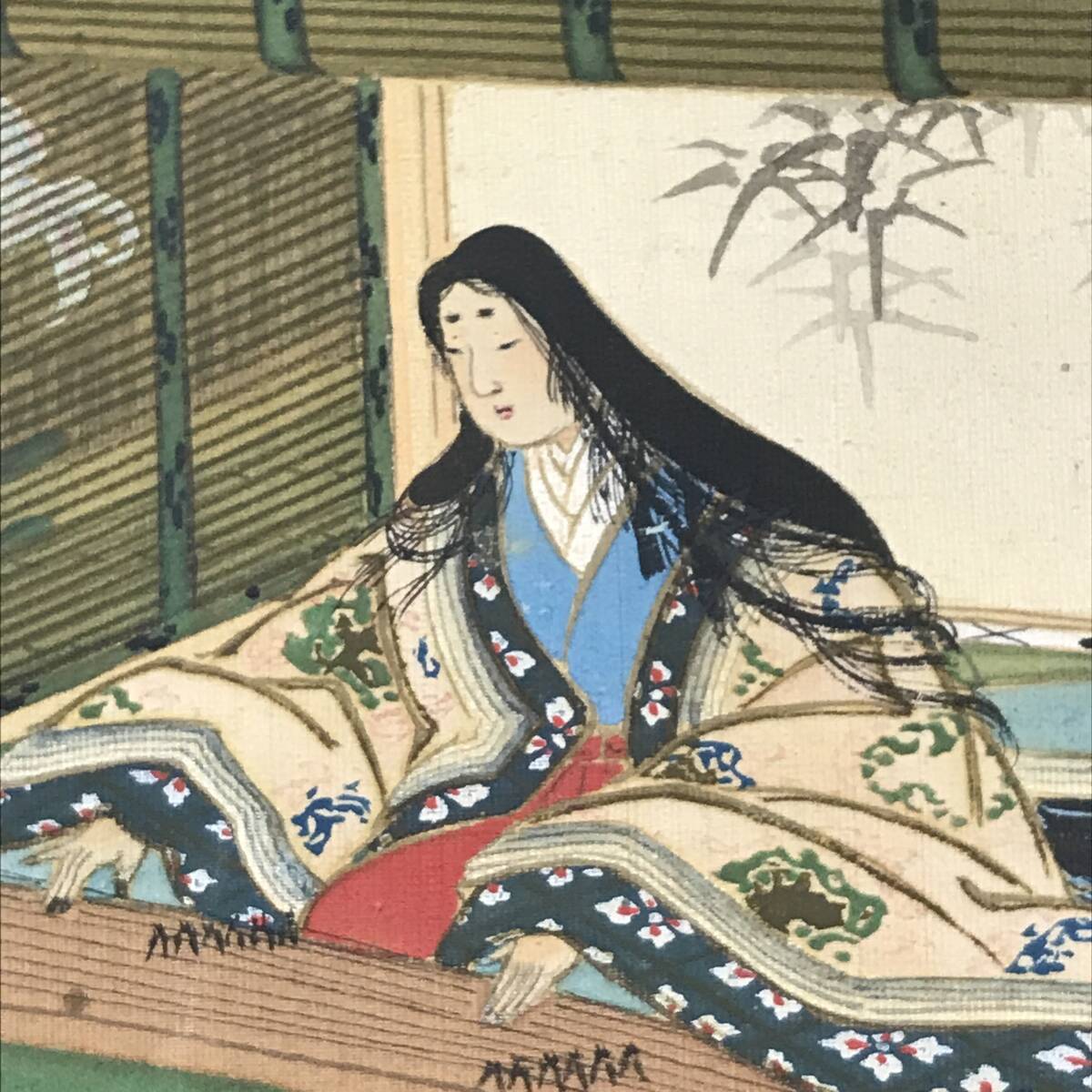 真作/作者不詳/伊勢物語図/人物図/掛軸☆宝船☆AJ-957