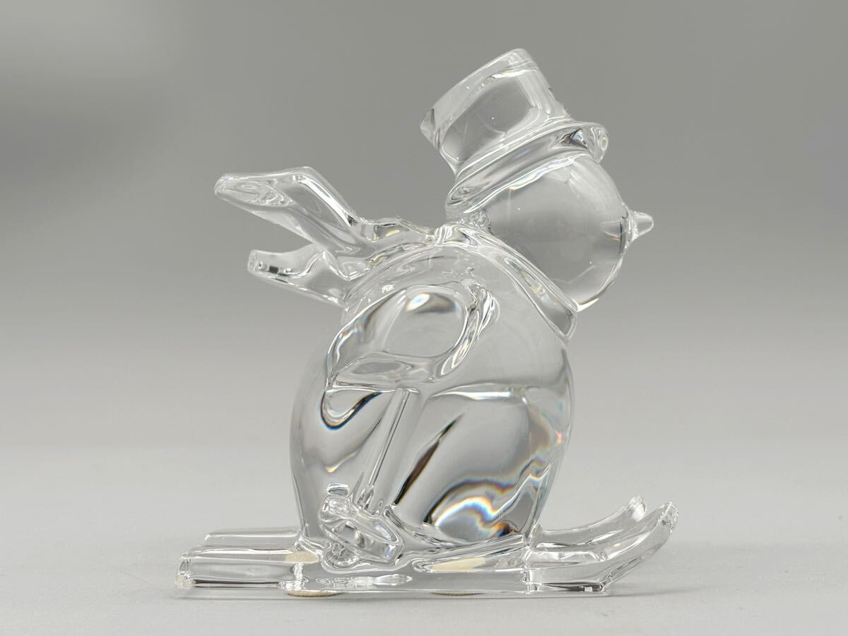 Baccarat バカラ クリスタル スノーマン 雪だるま スキー オブジェ