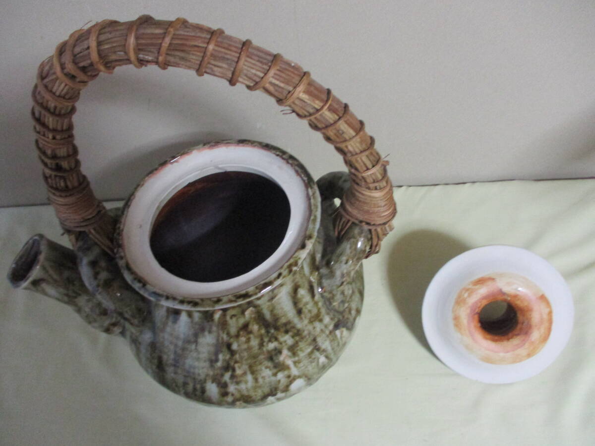 大土瓶（森山焼、陶器製）： 焼物・陶芸・茶器・古民具・古道具