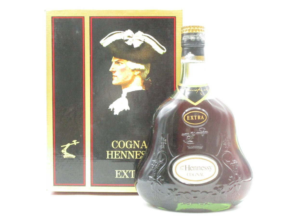 ヘネシーHennessy Extraコニャック金キャップグリーンボトル700ml