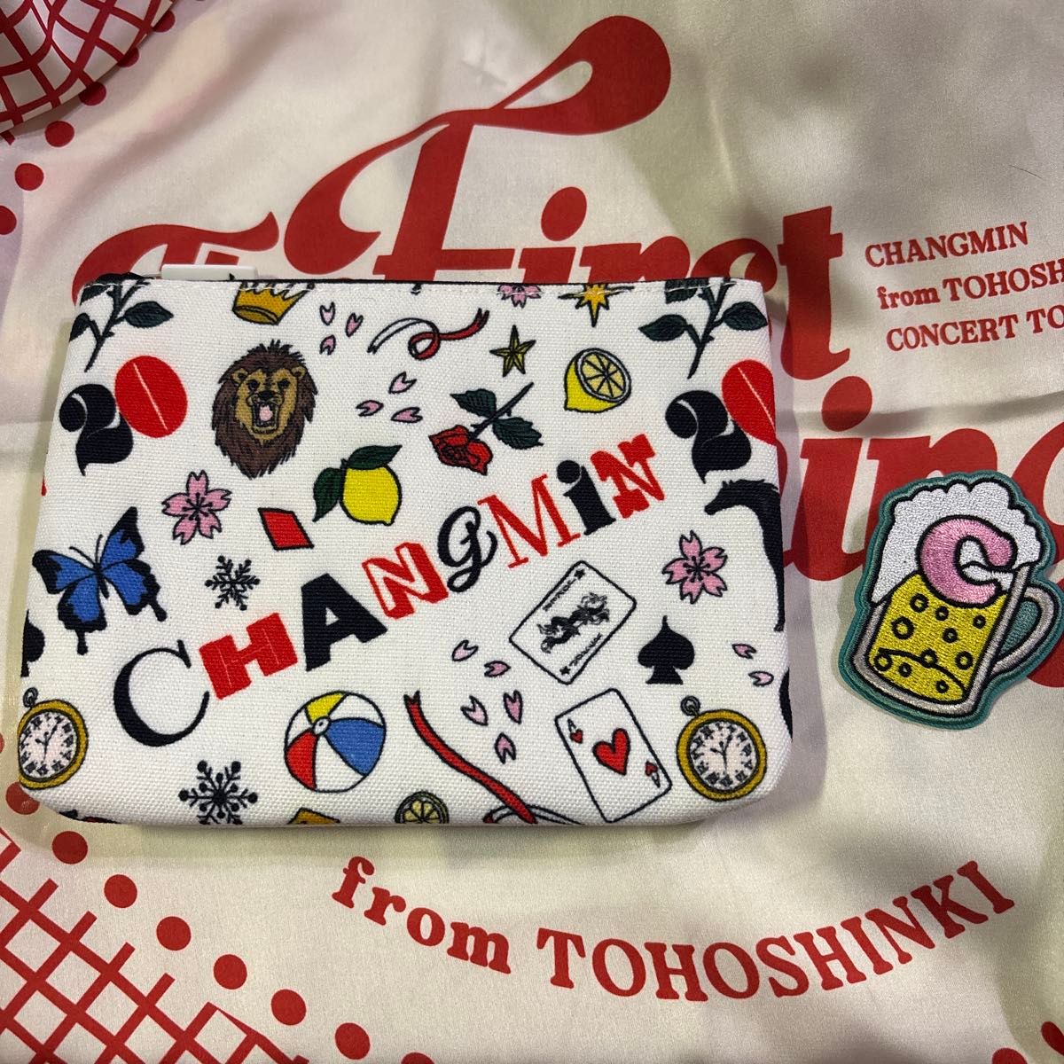 東方神起 ニコイチポーチ 東方神起 ZONE 20周年 ニコイチポーチ トート