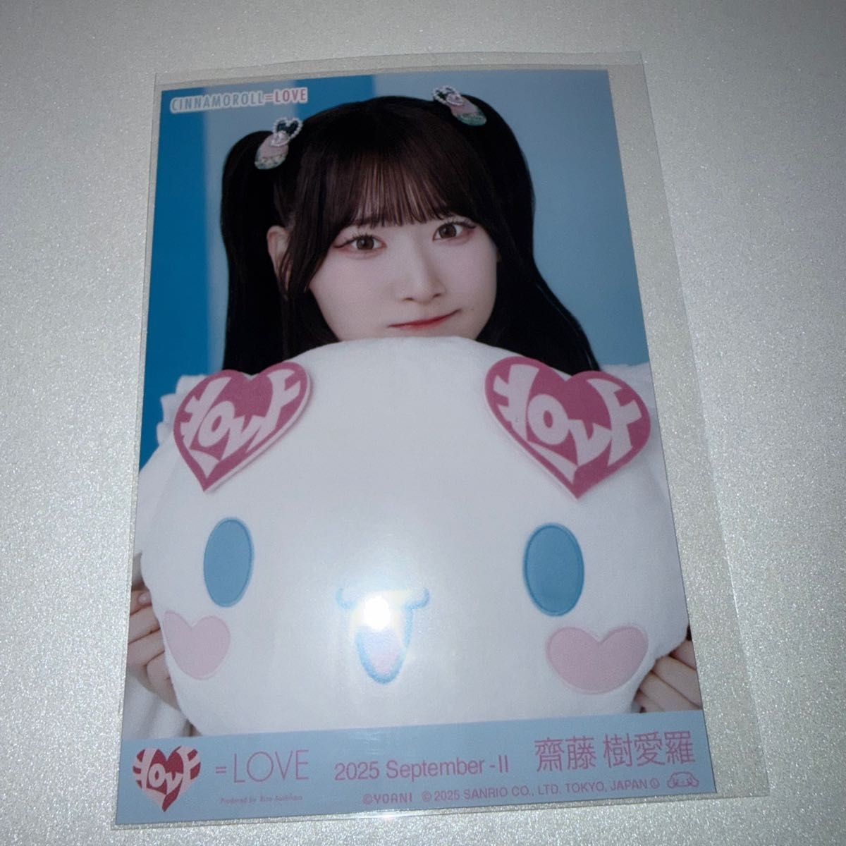 LOVE イコラブ 野口衣織 直筆 音嶋莉沙 シナモロールコラボ 生写真