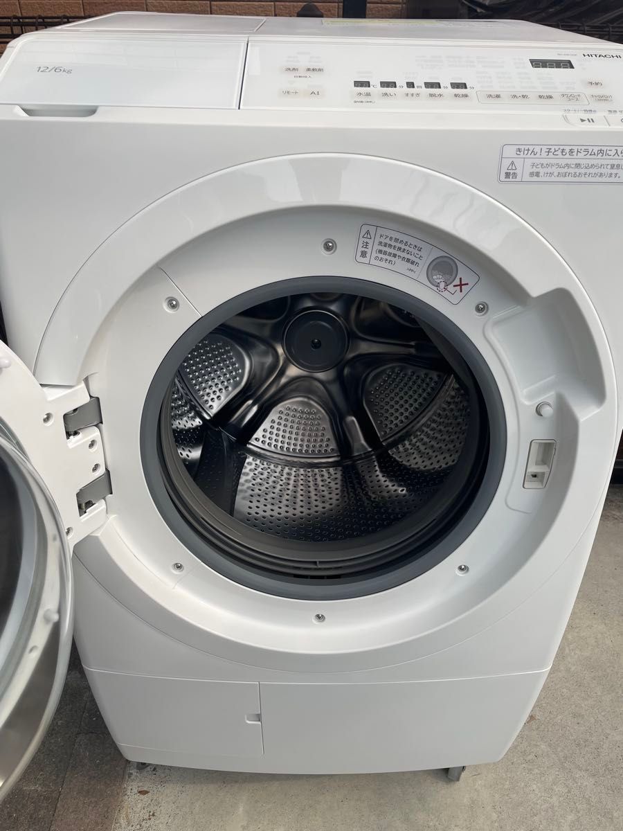 美品 高年式 型落ちモデル 】2024年製 日立ドラム式洗濯機 BD-SW120KL