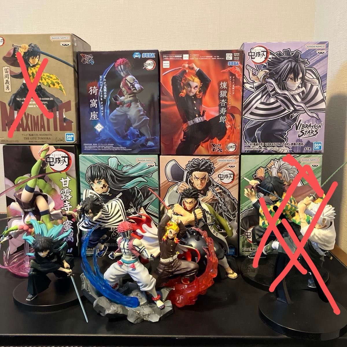 鬼滅の刃 フィギュア 12個セット SEGA 鬼滅の刃 フィギュア 12個