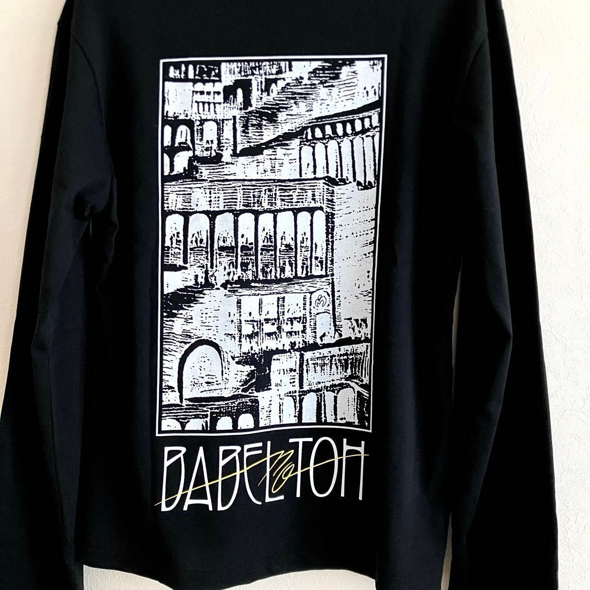 ミセス バベルの塔 ロングスリーブ Tシャツ M ブラック ロンT 長袖