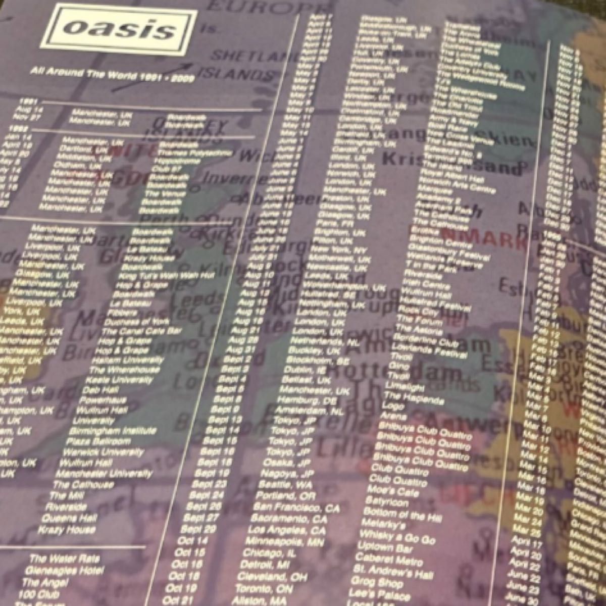 新品・限定 オアシス oasis Live '25 公式 ツアープログラム