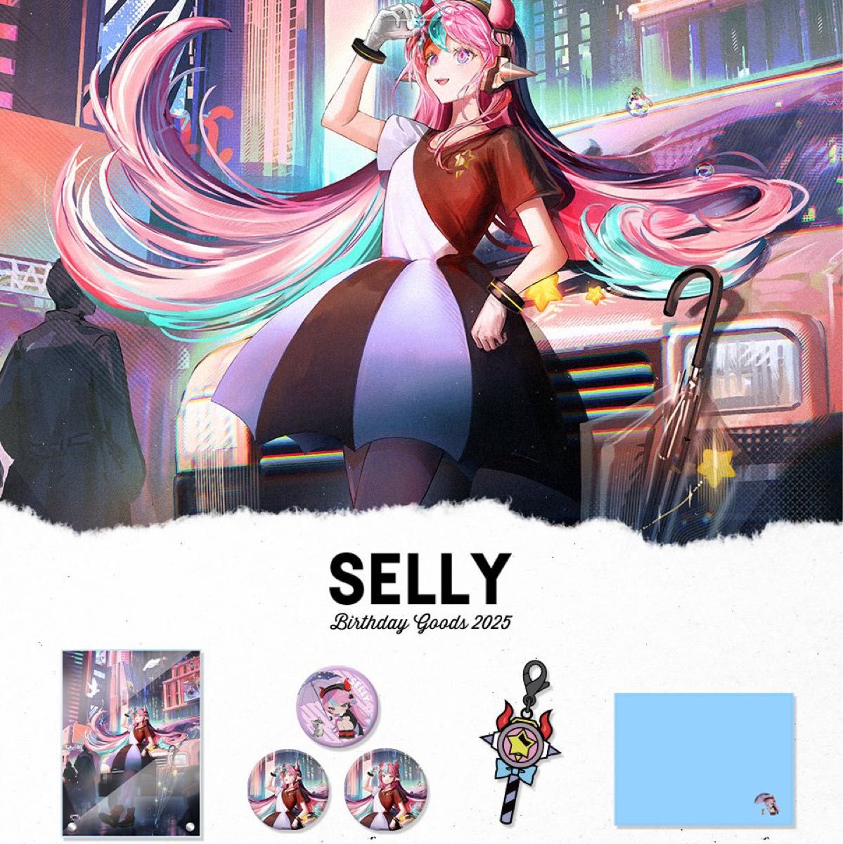 crazy raccoon cr selly セリー 誕生日 缶バッジ 10個 CR selly