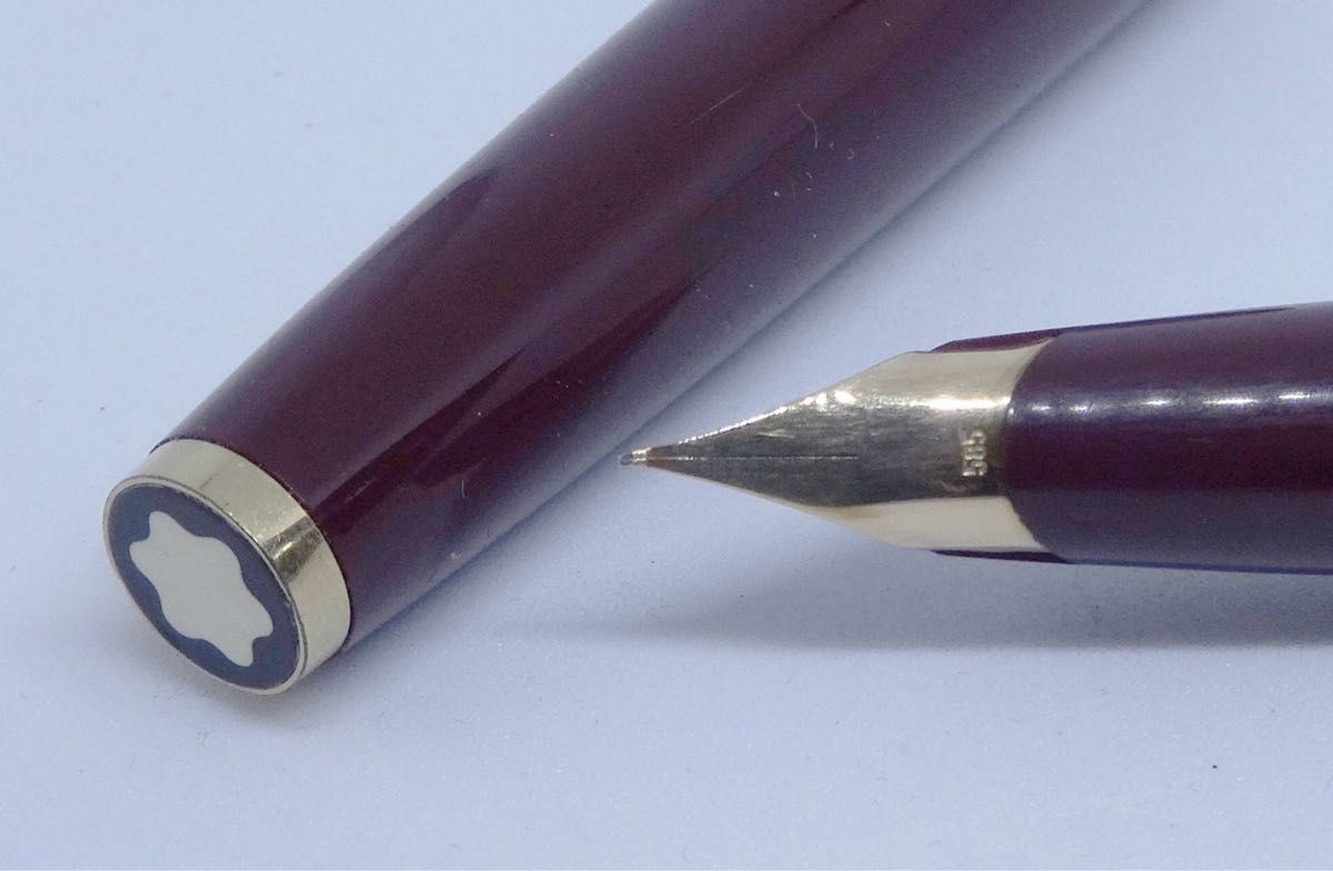 モンブラン バーガンディ 万年筆 14金 ペン先 585 ヴィンテージ