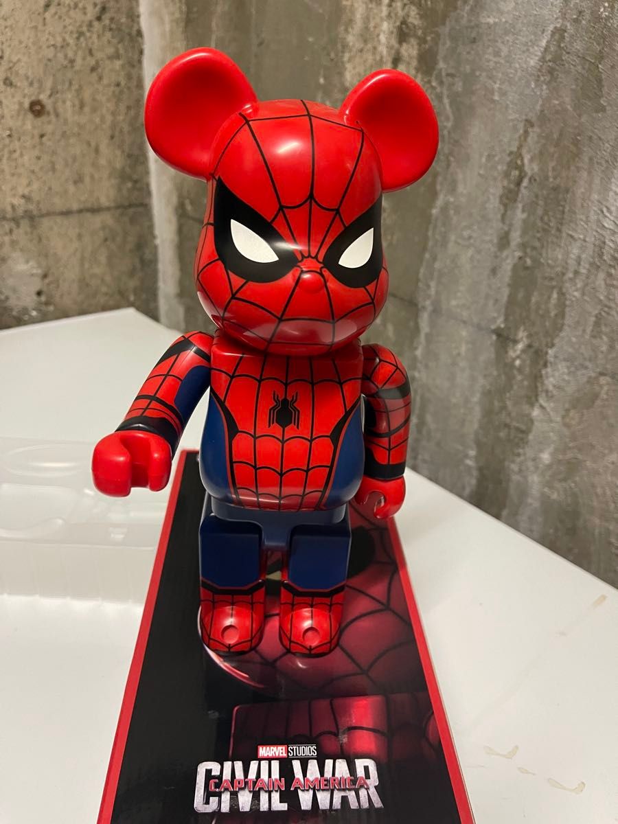 BE@RBRICK 400% SPIDER-MAN CIVIL WAR LOST賞 ベアブリック