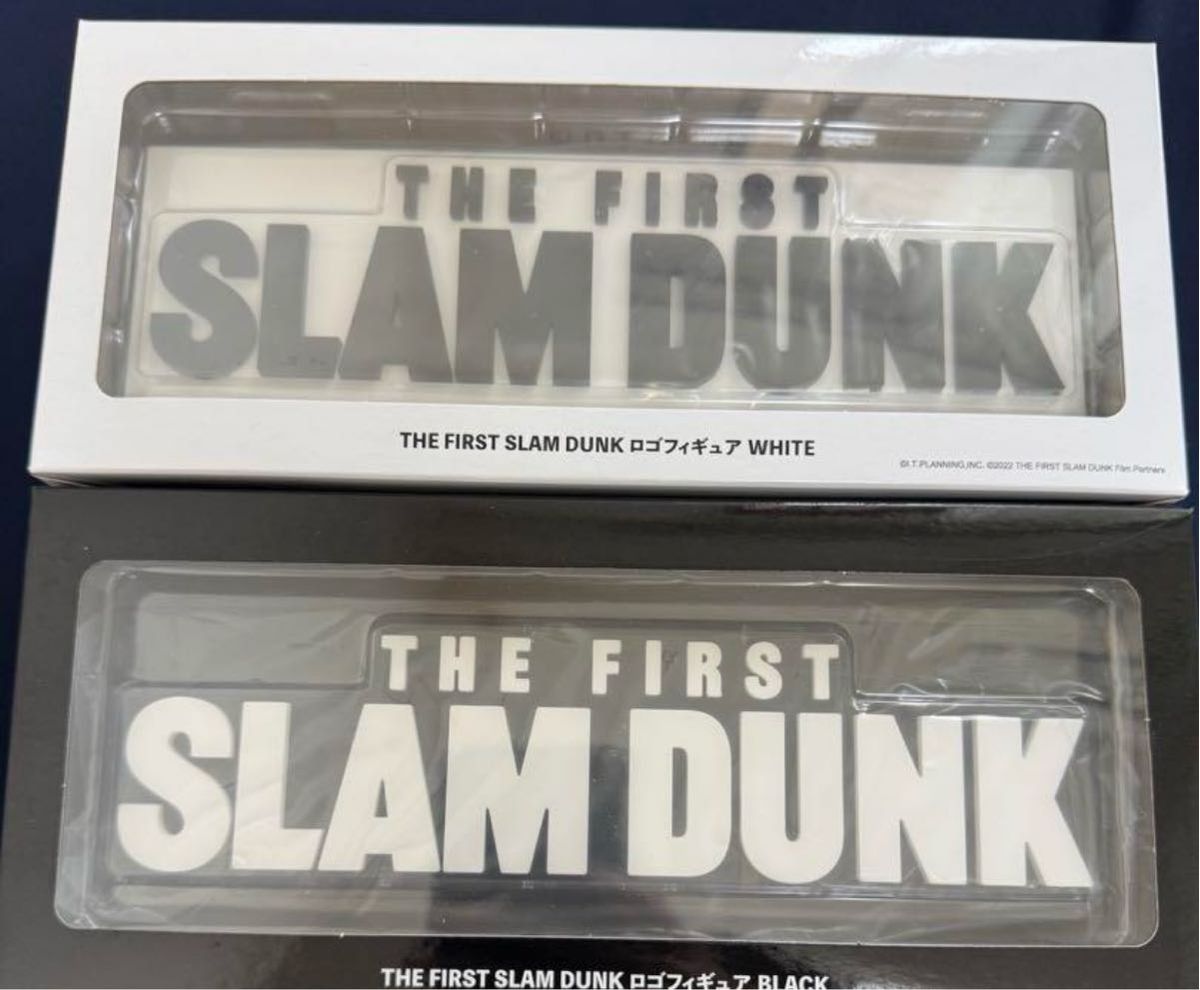THE FIRST SLAM DUNK ロゴフィギュア 白 黒 2種セット スラムダンク