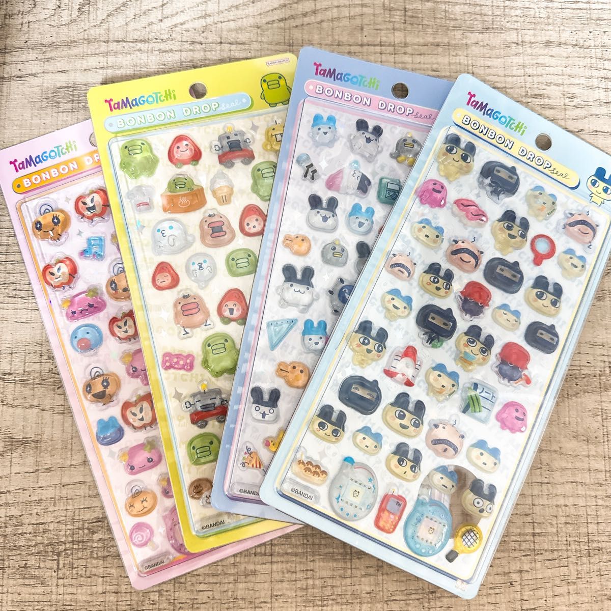 匿名配送】たまごっち ボンボンドロップシール 4点セット ボンボン