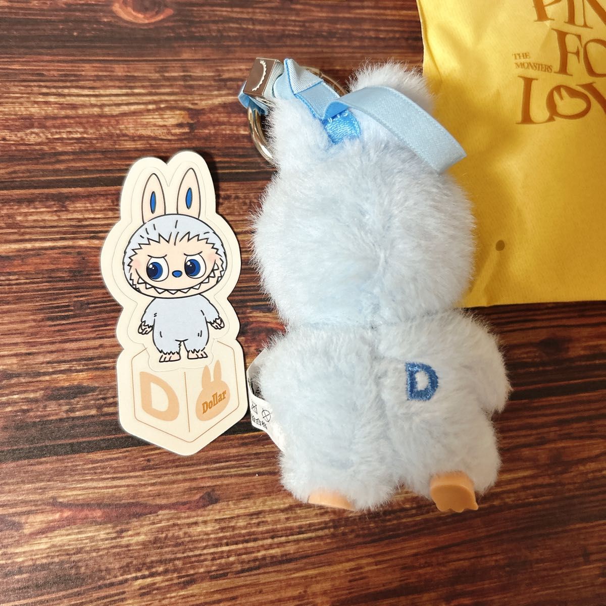 ラブブPINFORLOVEぬいぐるみペンダント イニシャルアルファベット2BOX