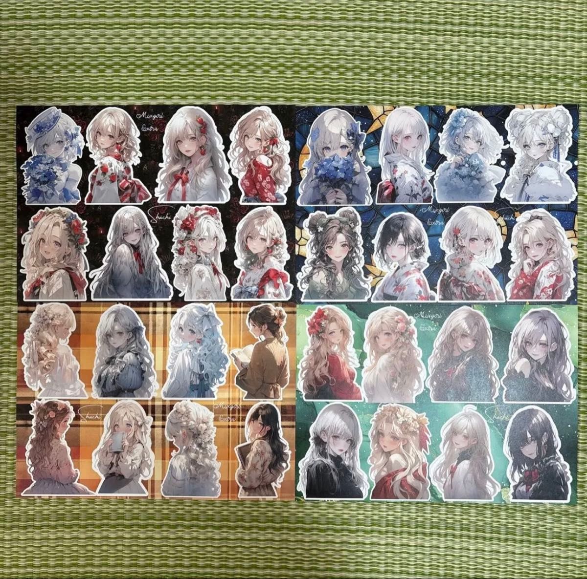 shachi コラージュシート デザインペーパー コラージュペーパー フル