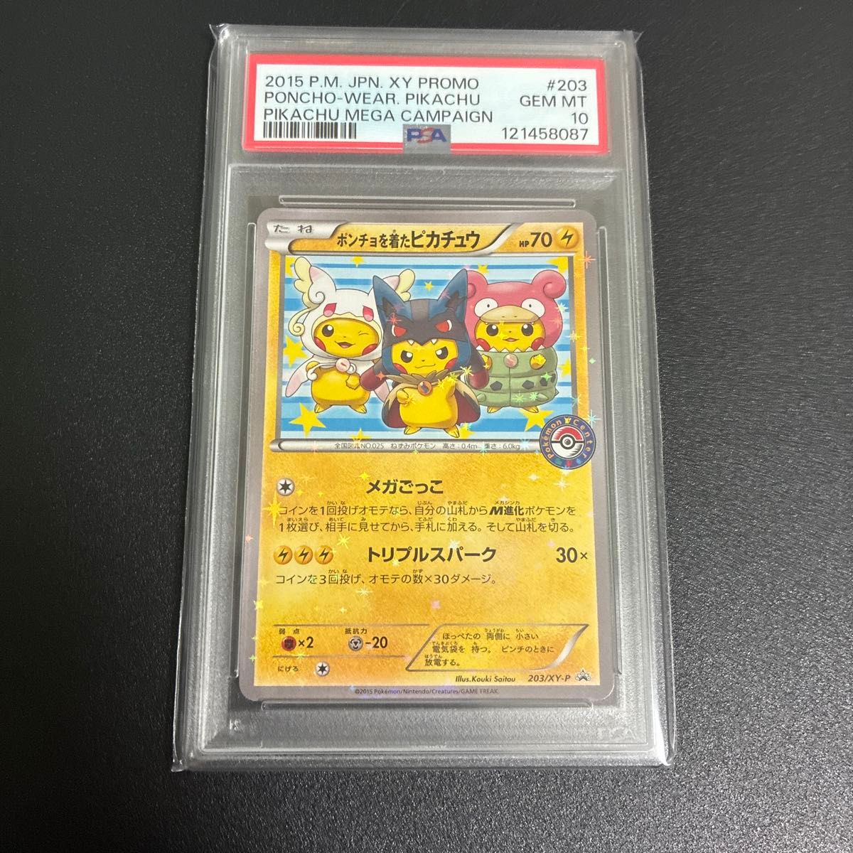 ポケモン ポンチョを着たピカチュウ 名刺 メガレックウザなど3枚セット