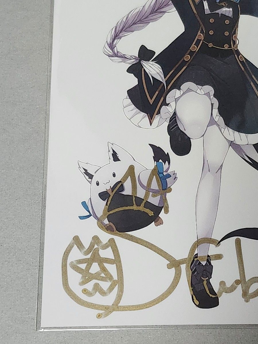 ホロライブVtuber 白上フブキ 誕生日記念2020直筆サイン入りポスト