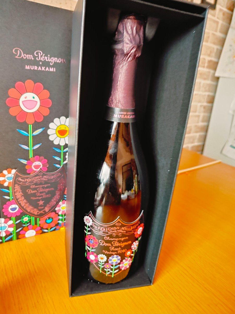 3本セット箱&袋付き】ドンペリ×村上隆コラボ 空瓶3本セット箱&袋付き