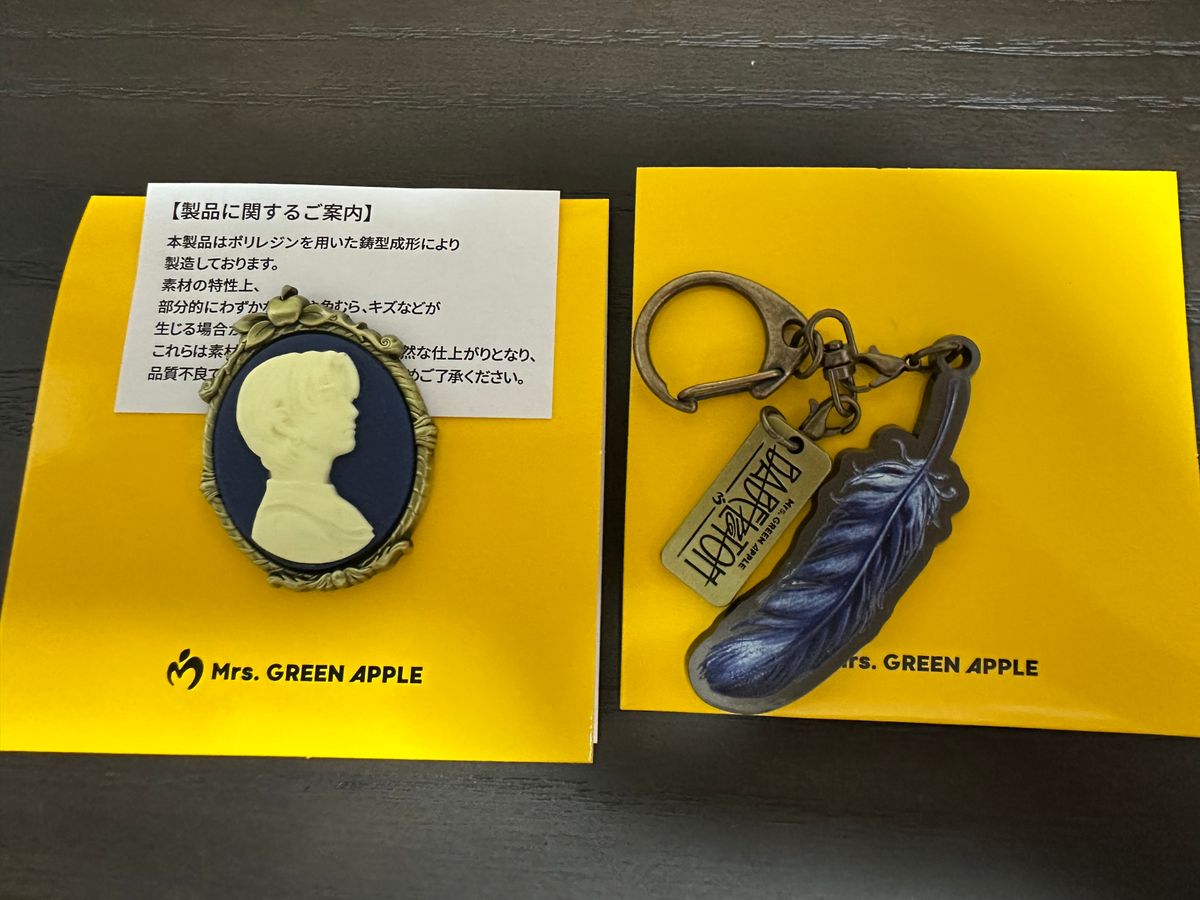 Mrs GREEN APPLE バベルの塔 ランダムガチャ 羽根キーホルダー