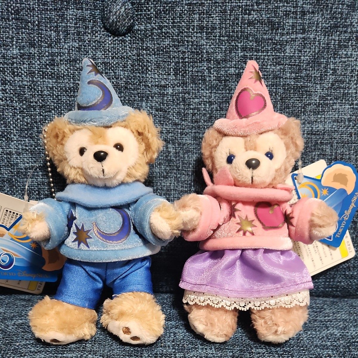 東京ディズニーシー10周年ダッフィー シェリーメイ ぬいぐるみバッジ