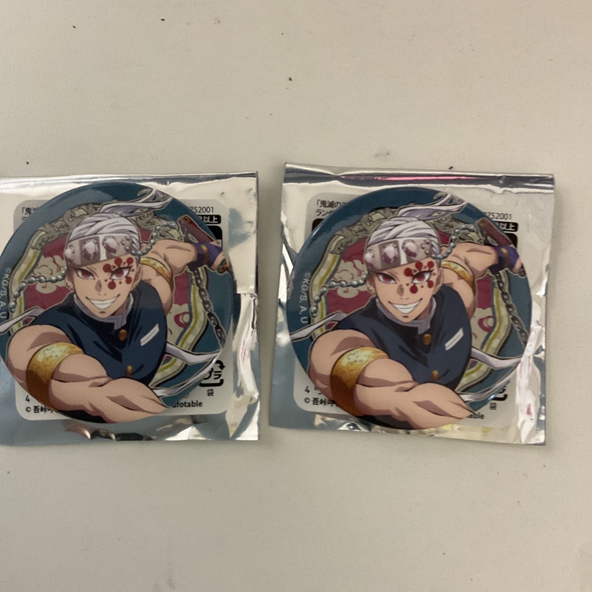 鬼滅の刃 宇髄天元 原作缶バッジ第1弾 まとめ売り 鬼