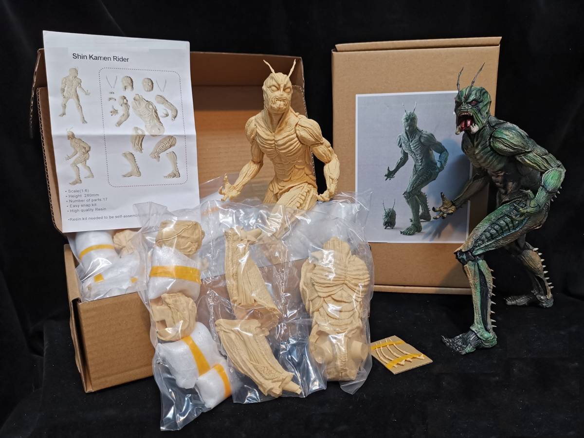 新品未使用1/6スケール 真仮面ライダー ガレージキット （未組立未塗装