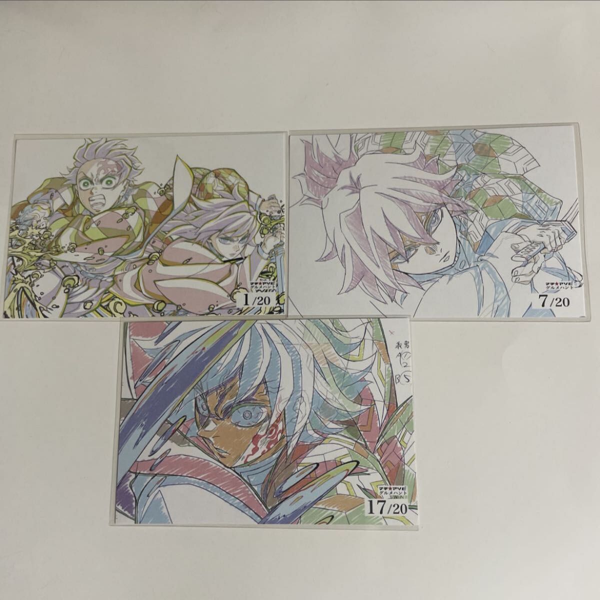 マチアソビ グルメハント コンプリート 紹介札 ポストカード 鬼滅の刃