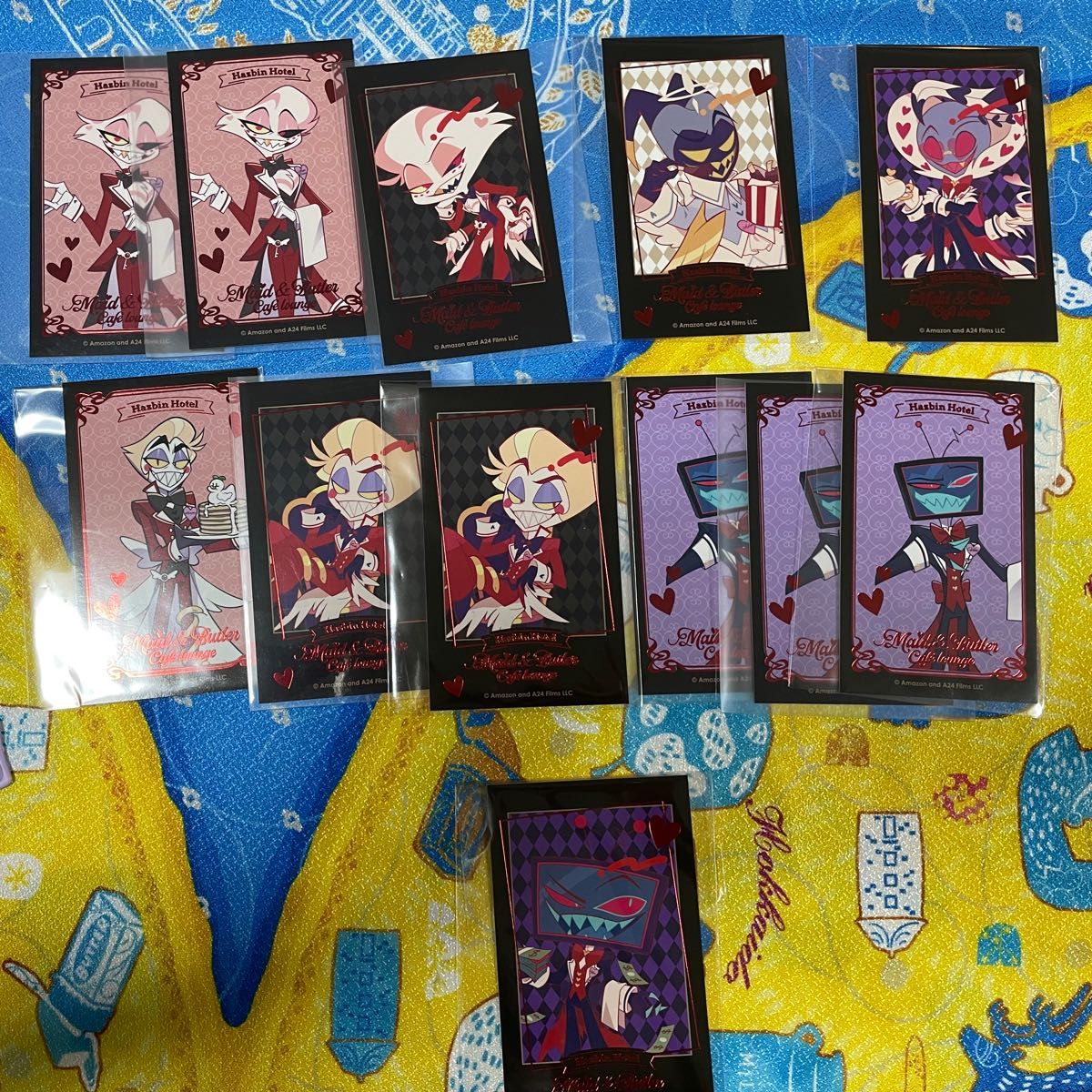 ハズビンホテル アニカフェ アラスター グッズ 7点セット 箔押しカード