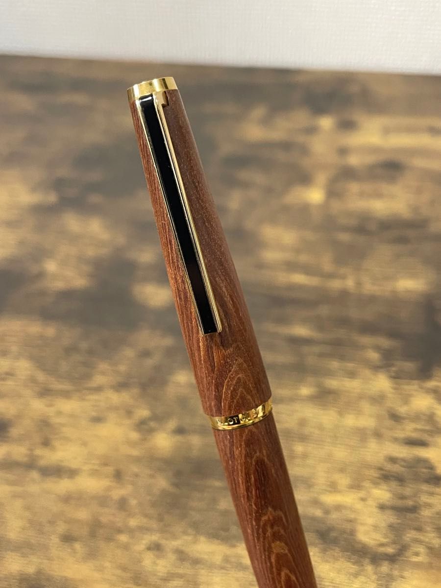 試筆のみ1975年製初代カスタム高級天然イタヤカエデ 大型18金 万年筆