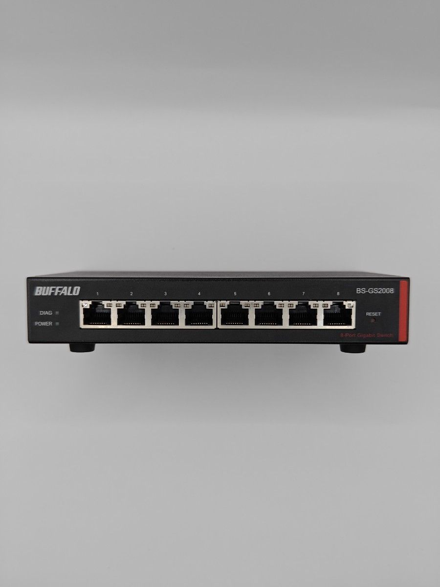 BUFFALO BS-GS2008P Gigaスマートスイッチ BS-GS2008P : スイッチ
