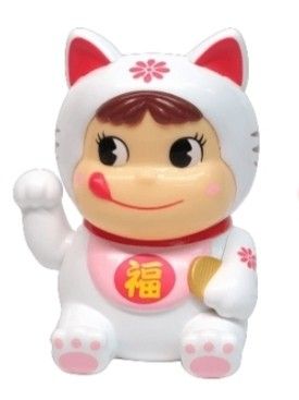 不二家 まねきペコちゃん 紅白ペアセット 招き猫風 人形不二家 ペコ