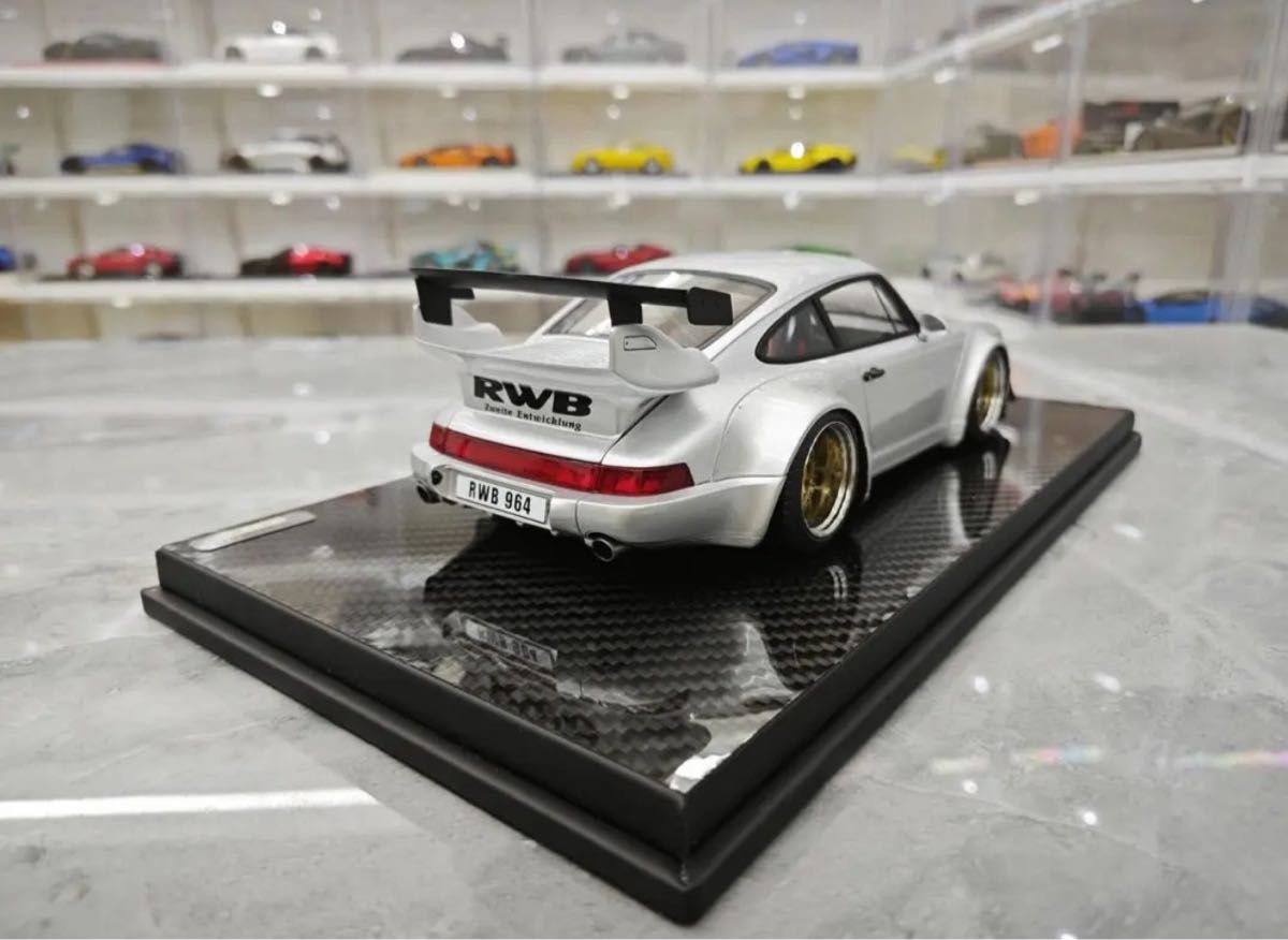 TGM モデル 1/18 ポルシェ 964 RWB シルバー ミニカー