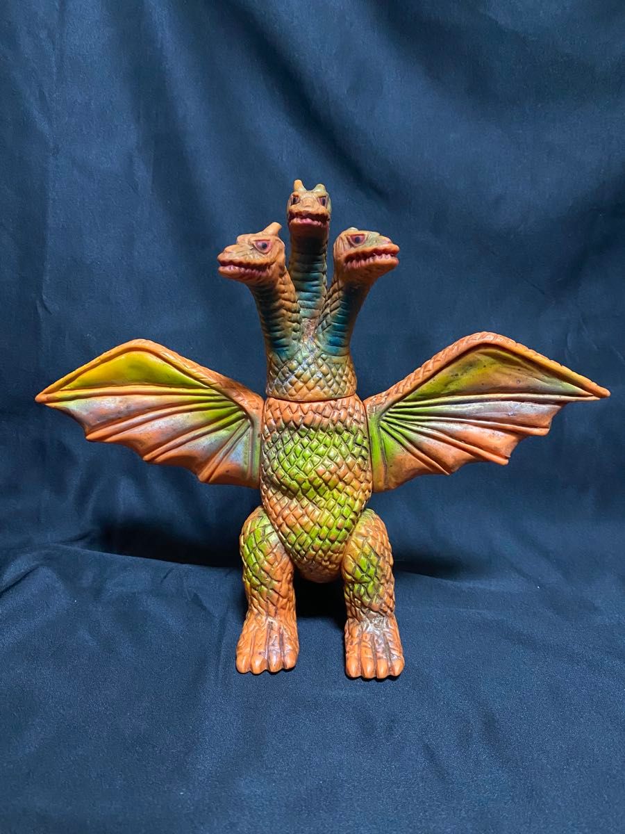 1970年代 当時物 ブルマァク キングギドラ ソフビ 東宝 25cm 特撮 古い