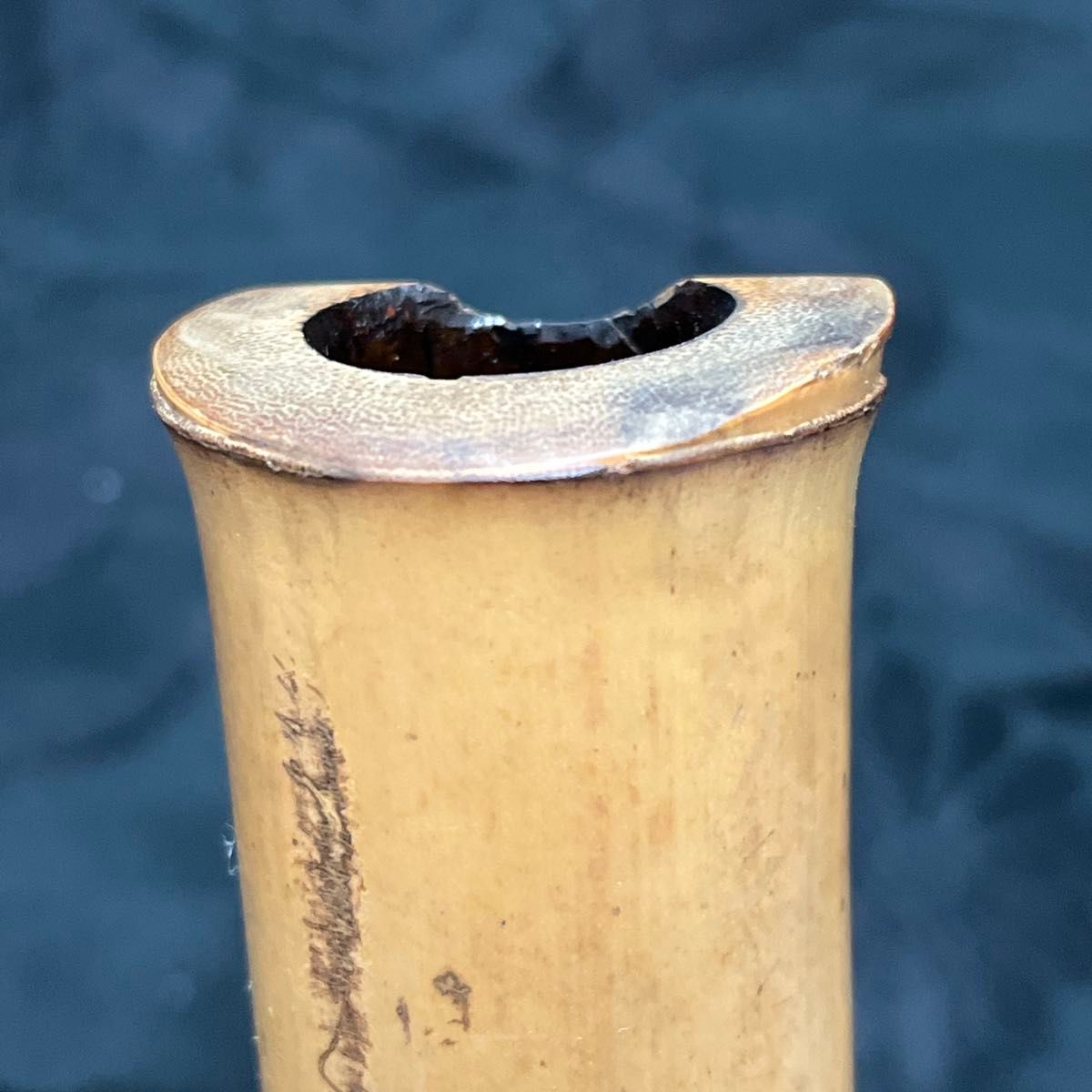 尺八 琴古流 在銘 2印 二尺管 中継ぎ籐巻き金 三線 【音出し確認済み