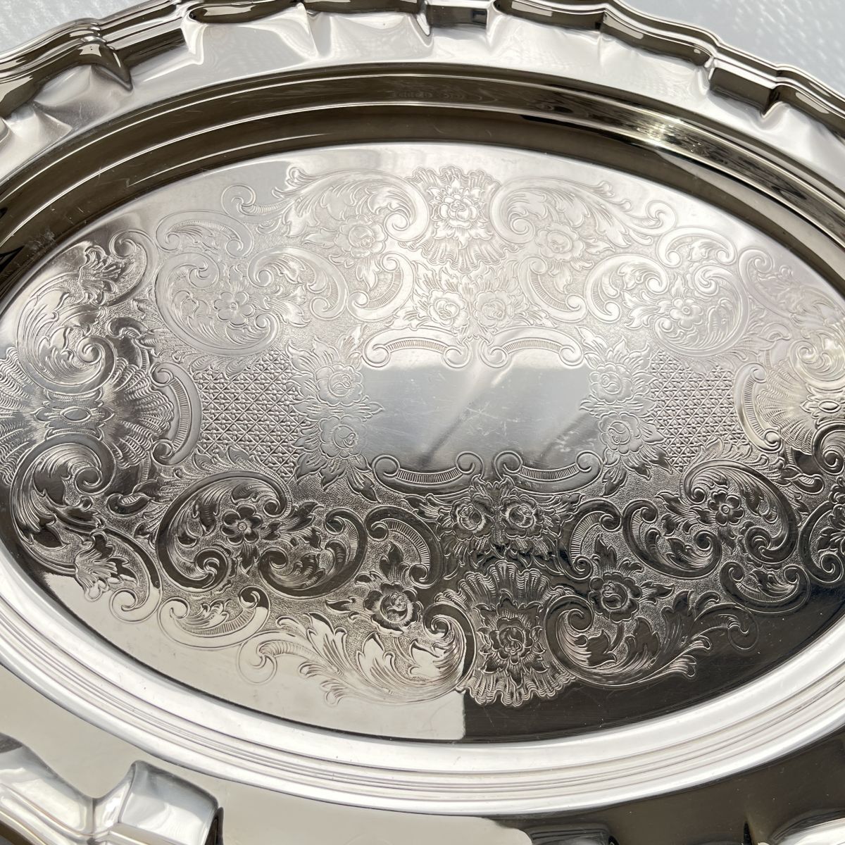 Ranleigh】オードブルプレート / ギャラリートレー 42cm【シルバー