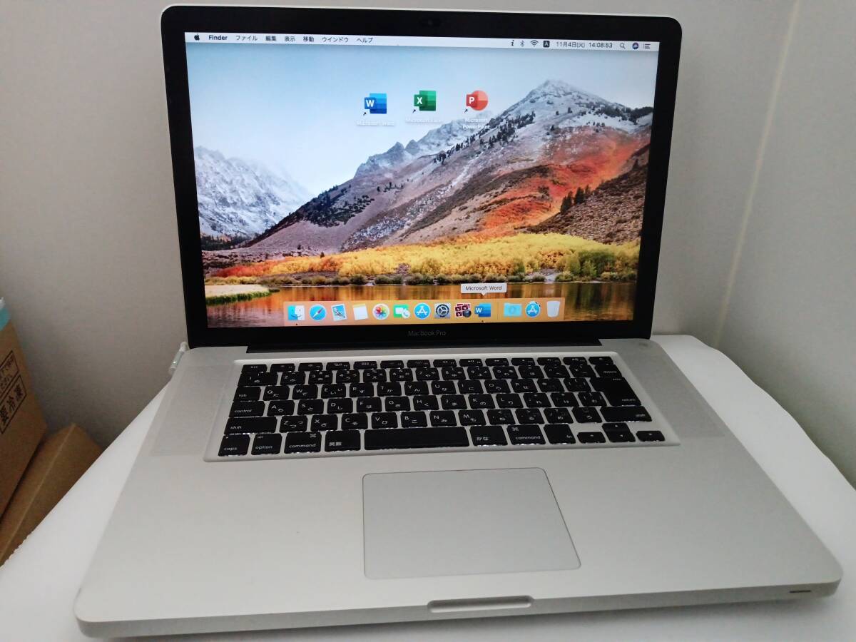 ジャンク MacBook Pro 15インチ Late 2011 8GB SSD 120GB office付 安い